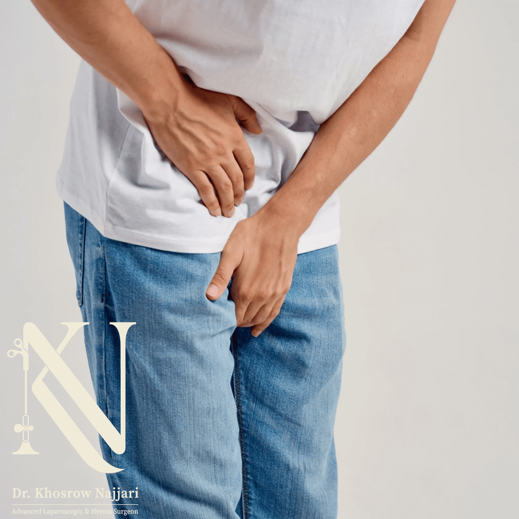 علائم فتق در مردان